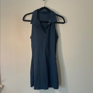 Navy Sleeveless Tennis Dress